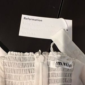 Reformation Ives Dress White - Size 4